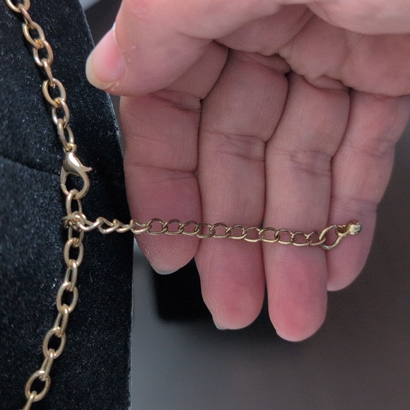 Bold Rich Blue Statement Bib Necklace Gold Tone Multi Stone Layered Choker - Picture 5 of 7